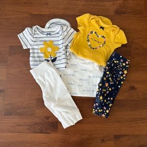 Newborn Girl Bundle Onesies and Pants